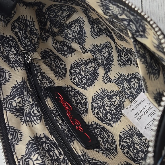 Ed Hardy Black and Multicolor Tattoo Shoulder Bag - Picture 6 of 7